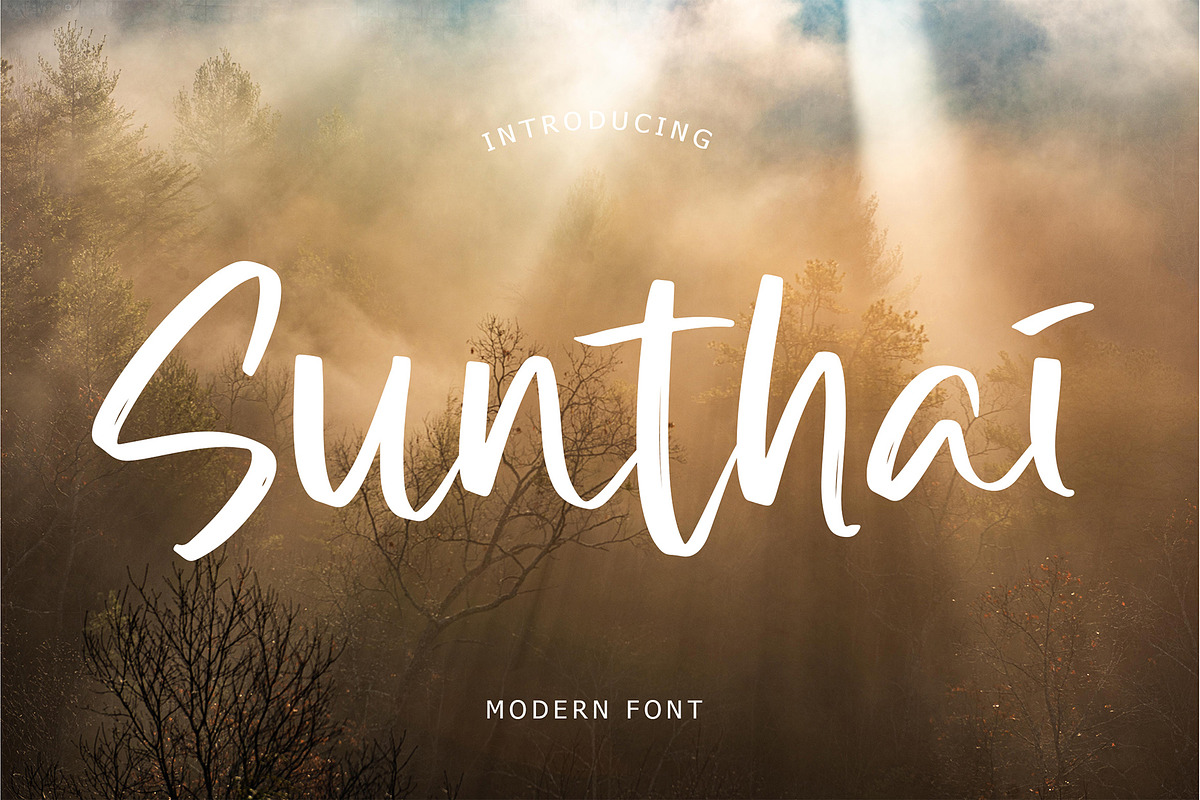 Sunthai Modern Font, a Script Font by Formatika Studio (Photo 1 of 8)