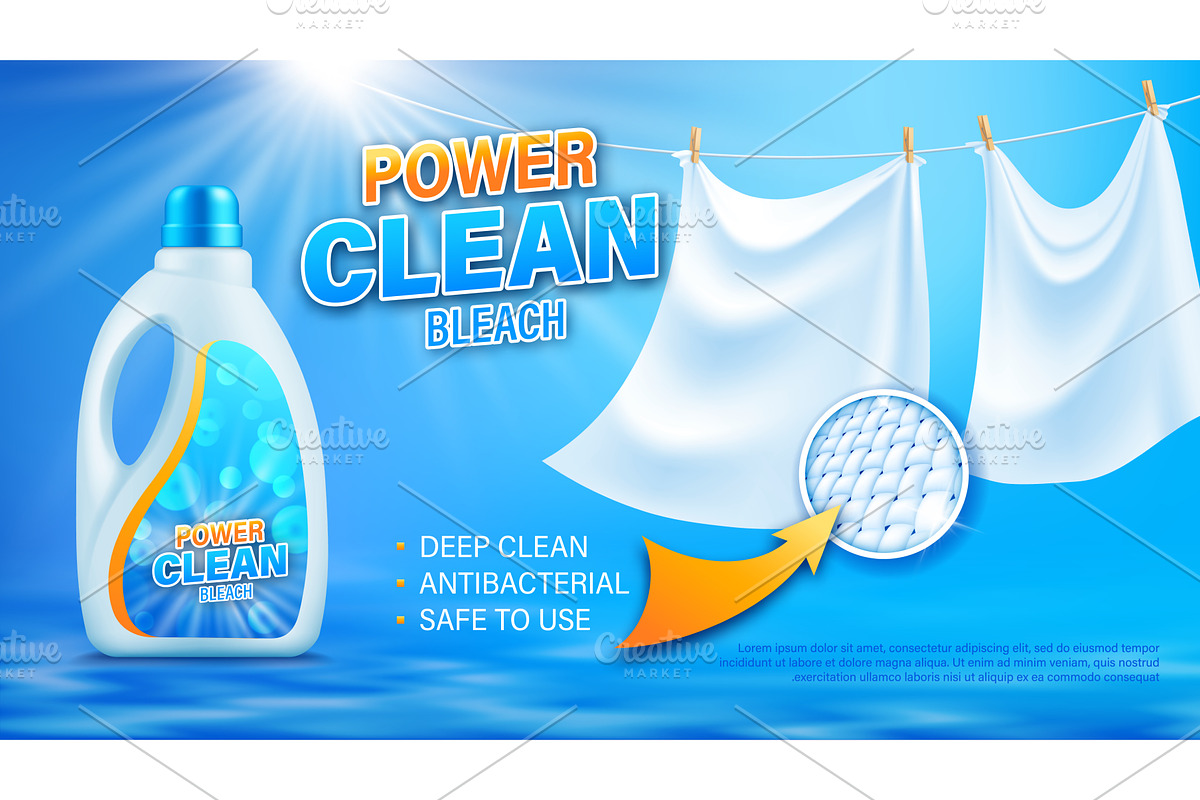 Realistic laundry detergent, a Technology Illustration by Vector Tradition