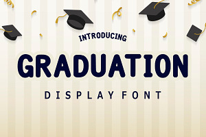 Graduation, a Sans Serif Font by Fourteen Letter