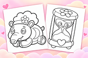 Soft Plushies Coloring Pages Vol. 3, an Object Illustration by Inkivelle Studio (Thumbnail 2 of 3)