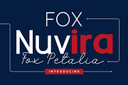 Fox Nuvira & Fox Petalia Font Duo, a Sans Serif Font by Fox7 By Rattana (Thumbnail 1 of 13)
