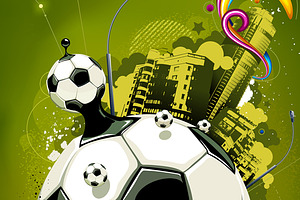 Abstract Football Illustration 1