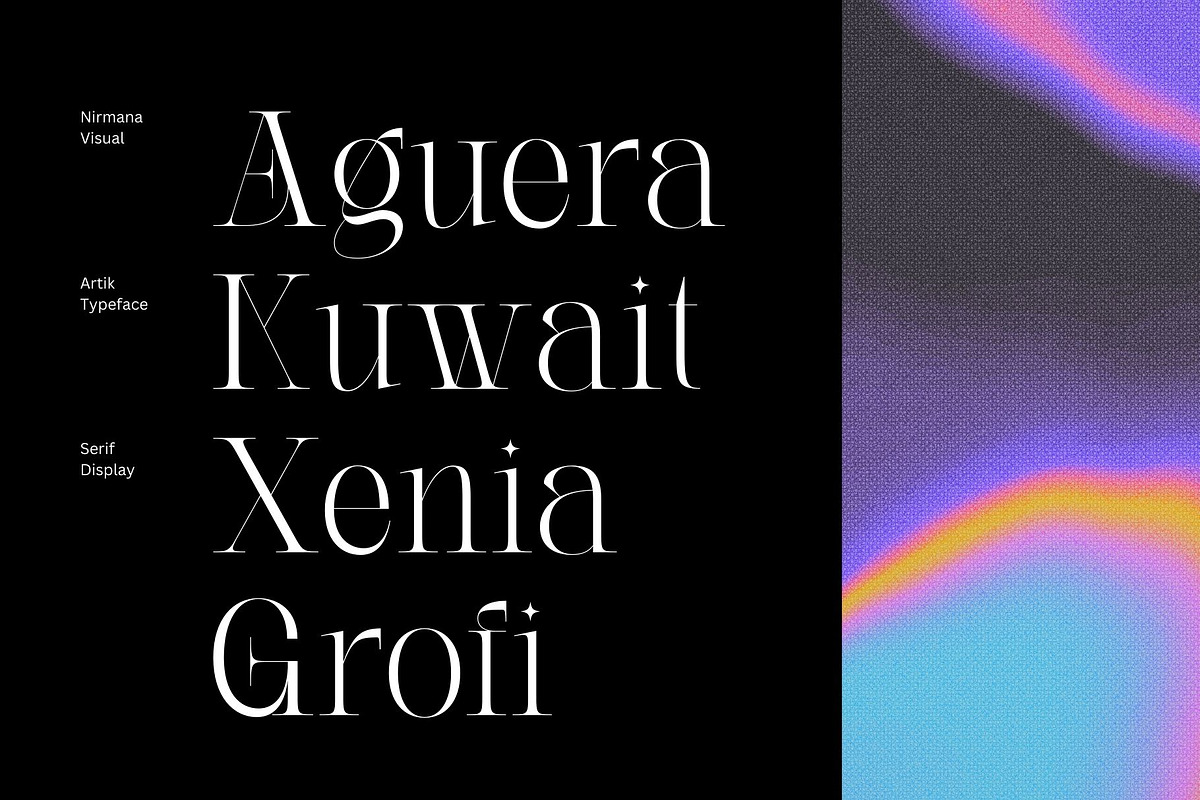Artik - Modern Serif Font, a Serif Font by Nirmana Visual (Photo 7 of 10)