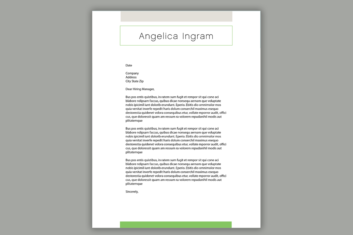 Minimal Resume Design | Cover Letter, a Resume Template by Scribbled Napkin Design (Photo 3 of 4)