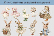 Cottagecore Animal Clipart, an Animal Illustration by NataKa (Thumbnail 2 of 5)