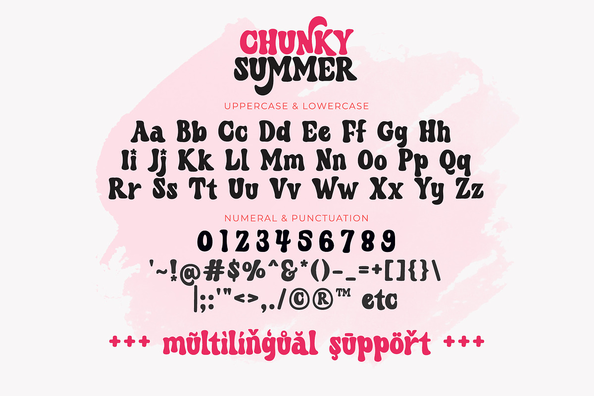 Chunky Summer - Groovy Retro Font, a Handwritten Font by Airotype (Photo 10 of 12)