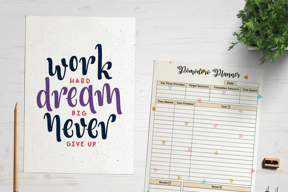 Pomodoro Planner, a Graphic by Wow Designs (Photo 6 of 6)