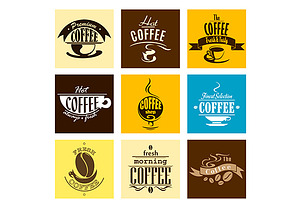 Hot Fresh Morning Coffee Cup Banners