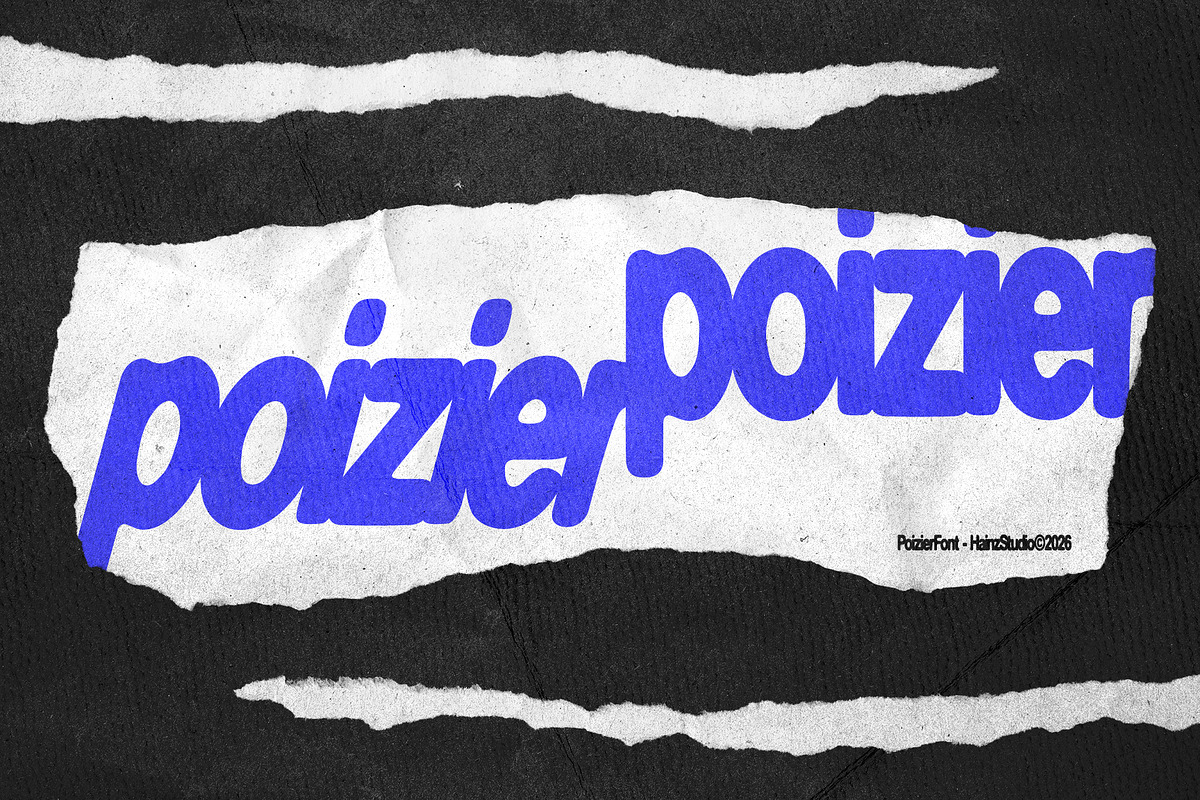 Poizier – Display Font, a Sans Serif Font by Hainz Studio (Photo 12 of 12)