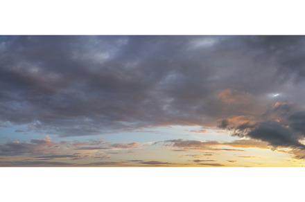 Panorama of dramatic sky background, a Nature Photo by sborisov