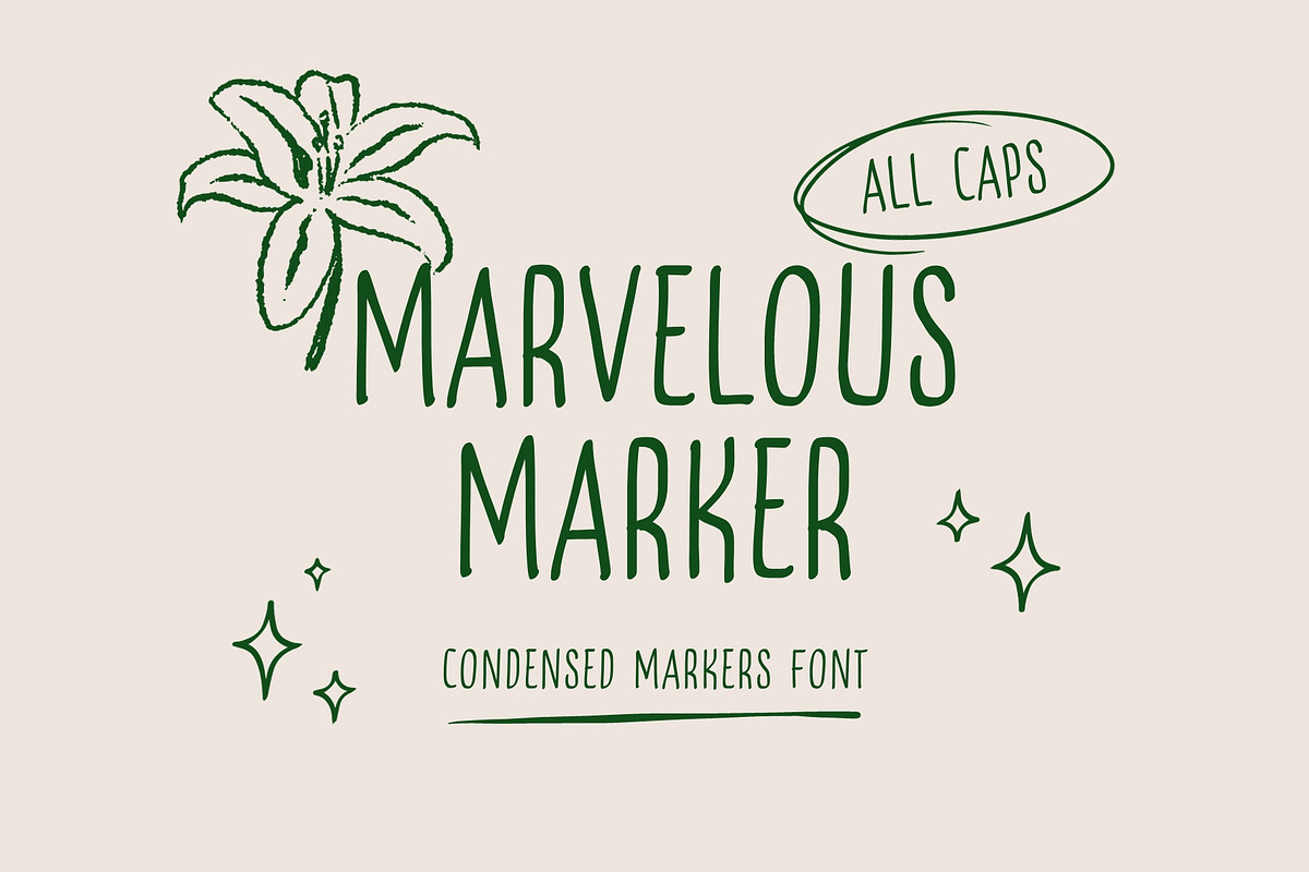 Marvelous Marker Font, a Sans Serif Font by Xelo Graph (Photo 1 of 9)