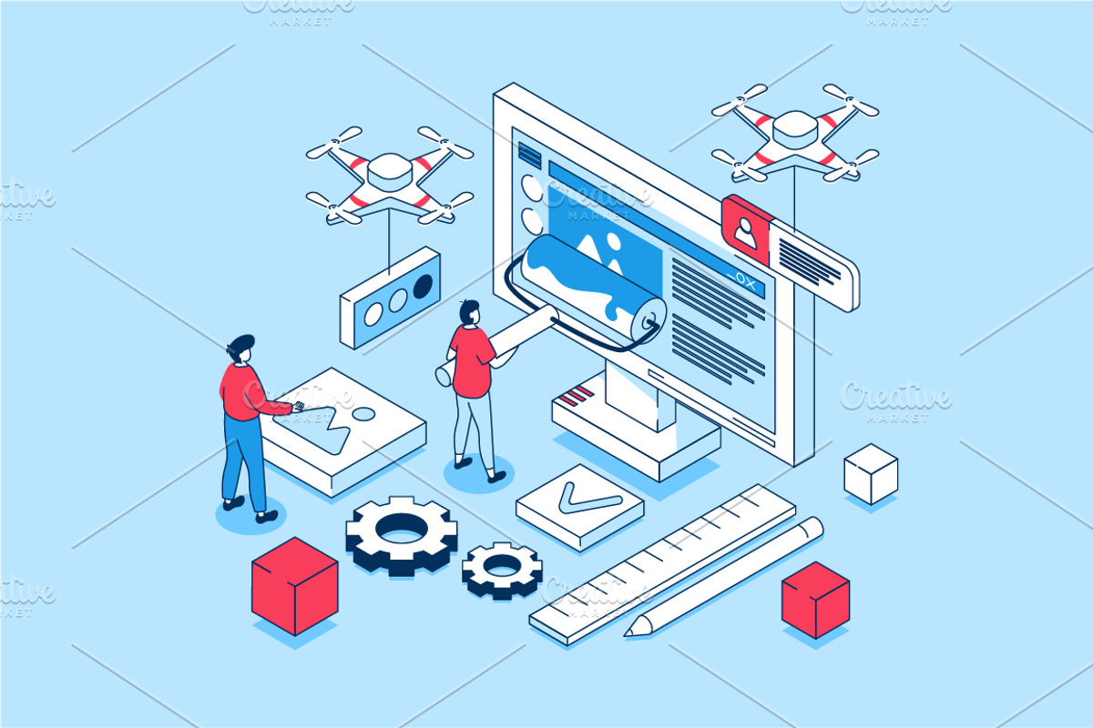 Isometric Concepts Illustrations, a Finance Illustration by alexdndz (Photo 25 of 26)