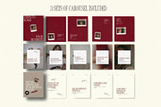 Burgundy Instagram Template, a Social Media Template by Row Creative (Thumbnail 8 of 10)