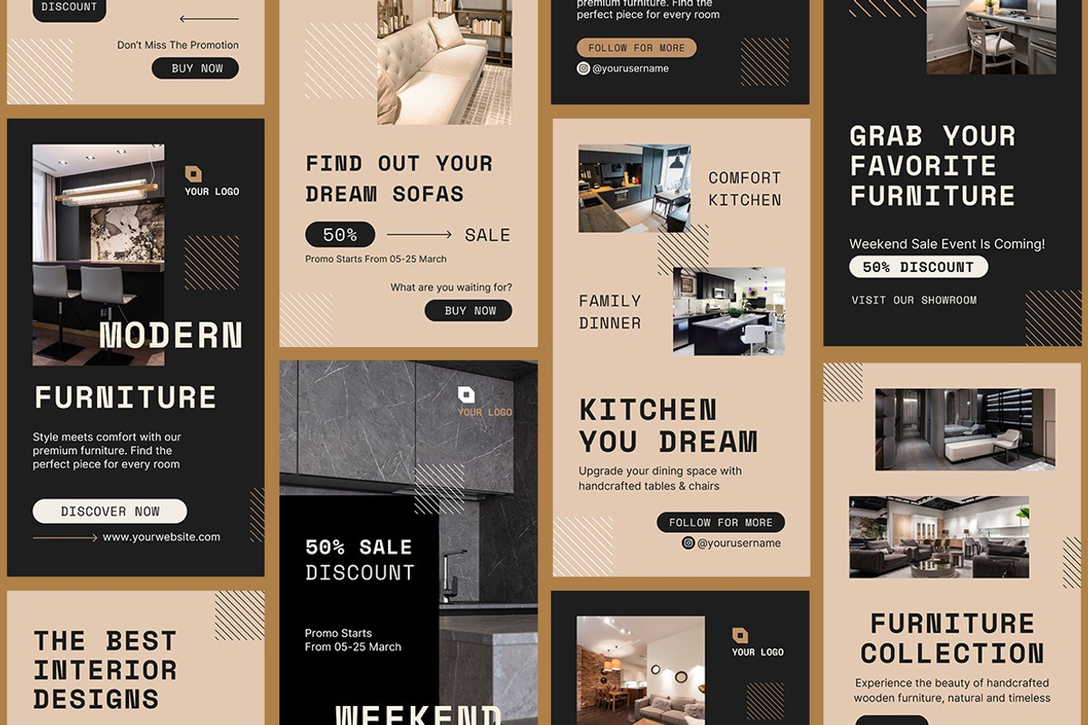 Furniture Instagram Story Template, a Social Media Template by FDR Studio (Photo 3 of 4)