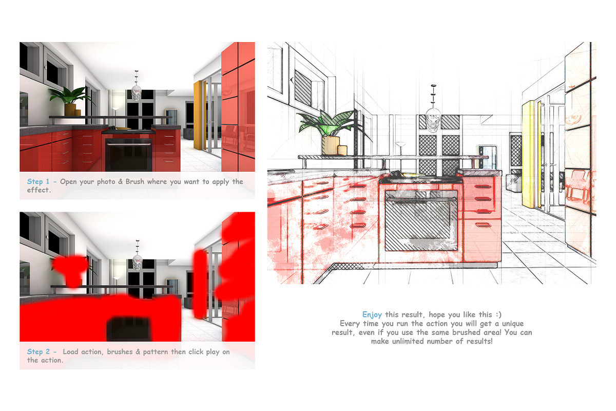 Architexign - Modern Sketch Art, an Action Add-On by A R T M A R T (Photo 2 of 10)