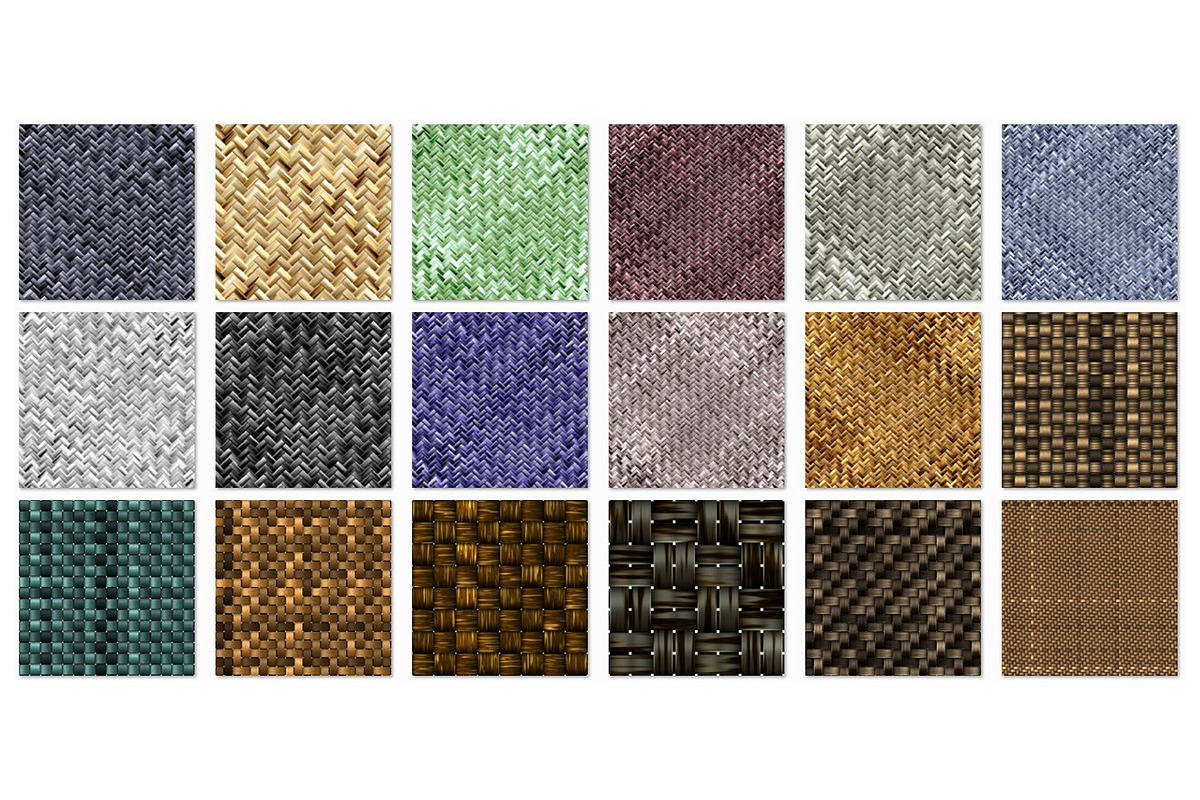 47 Seamless Wickerwork Pattern Set, a Palette Add-On by Kseniya-Omega (Photo 3 of 7)