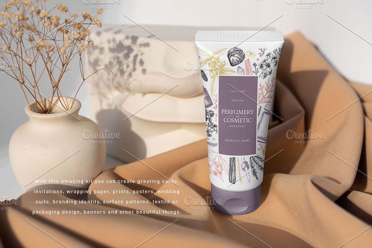 Aromatic Plants & Flowers Vector Set, a Healthcare Illustration by Yevheniia (Photo 9 of 9)