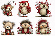 Whimsical Woodland Summer Animals, an Illustration by DreamArtGraphic (Thumbnail 5 of 8)