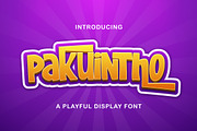 Pakuintho - Playful Display Font, a Sans Serif Font by StringLabs (Thumbnail 1 of 6)