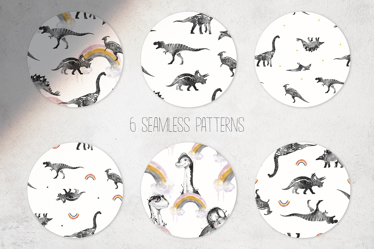 BABY DINOS watercolor set, an Animal Illustration by Natali Smolova (Photo 7 of 12)