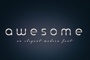 Awesome, a Sans Serif Font by EgoistFonts (Thumbnail 1 of 9)