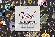 The Witch Hand-Painted Images, an Illustration by The Curio Cabinet (Thumbnail 1 of 5)