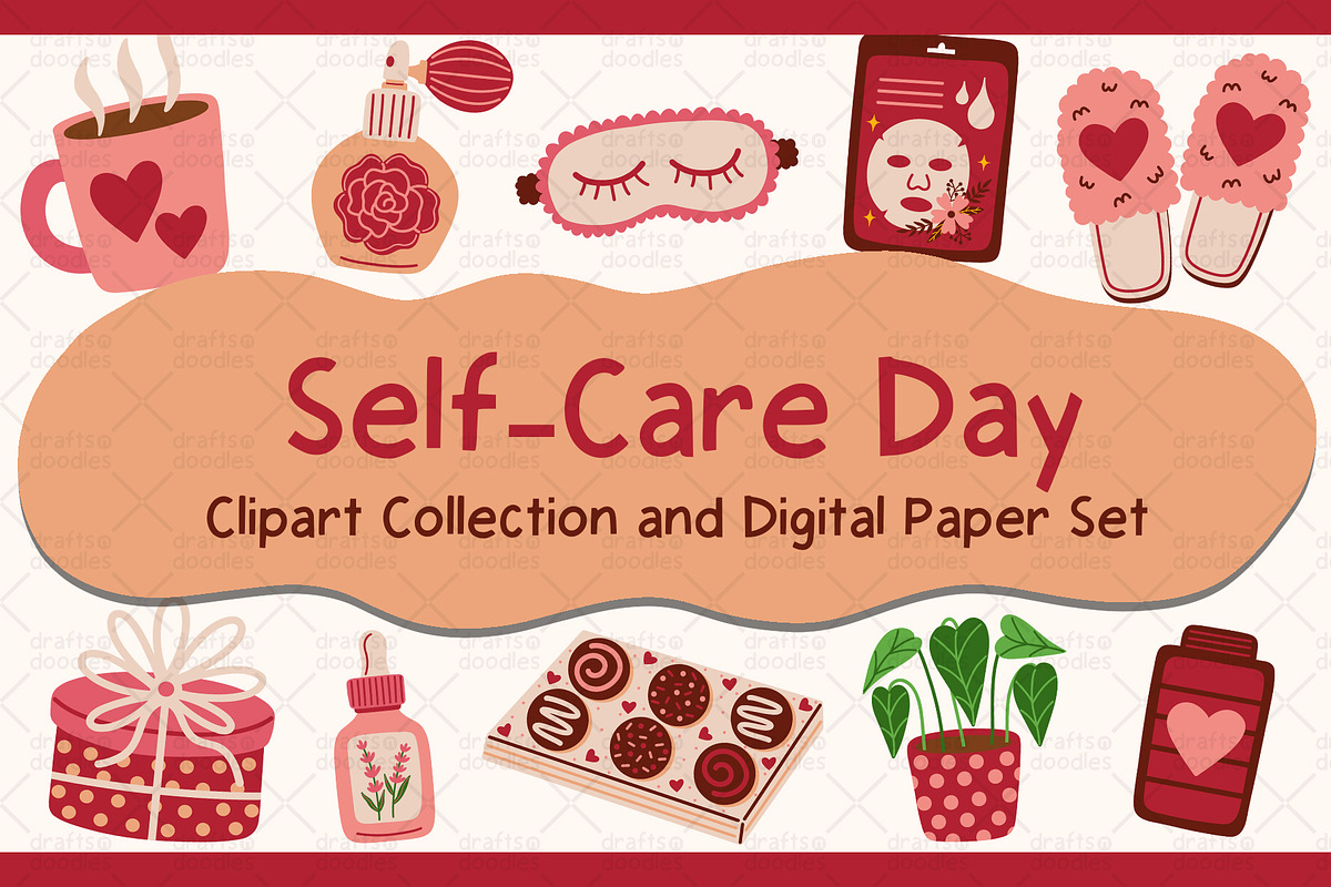 Self Care Day Graphic Set, a Pattern Graphic by Drafts n Doodles (Photo 1 of 11)