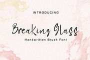 Breaking Glass | Handwritten Font, a Script Font by Yuby Creative (Thumbnail 1 of 5)
