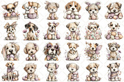 Whimsical Easter Dog Clipart PNG, an Illustration by Black Bird Studio (Thumbnail 2 of 5)