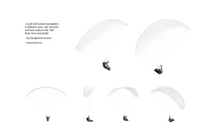 Paraglider Mockups Set