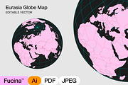 Eurasia – Globe Vector Map, a Graphic by Fucina™ (Thumbnail 1 of 3)