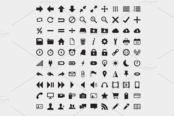 Miniglyph 100 Webui Icons