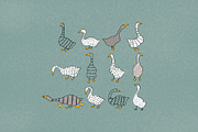 Funny geese, an Object Graphic by Alona Savchuk (Thumbnail 2 of 7)
