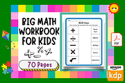 BIG MATH PRACTICE Workbook for KIDS, a Templates & Theme by Premium Digital Templates (Thumbnail 2 of 2)