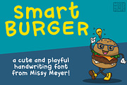 Smart Burger: a fun handwriting font, a Handwritten Font by Missy Meyer (Thumbnail 1 of 8)