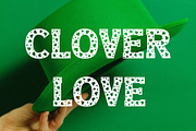 Clover Love St Patrick's Day Font, a Slab Serif Font by vladocar (Thumbnail 1 of 8)