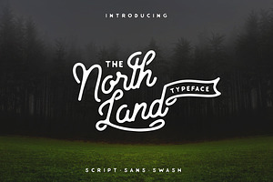 North Land Typeface - Font Bundle