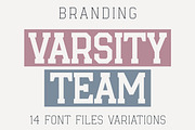Varsity Team - College Font Bundle, a Slab Serif Font by MaxArt Foundry (Thumbnail 1 of 3)