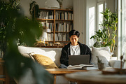 Young Man Working on Laptop, a Business Photo by shahsoft (Thumbnail 1 of 2)