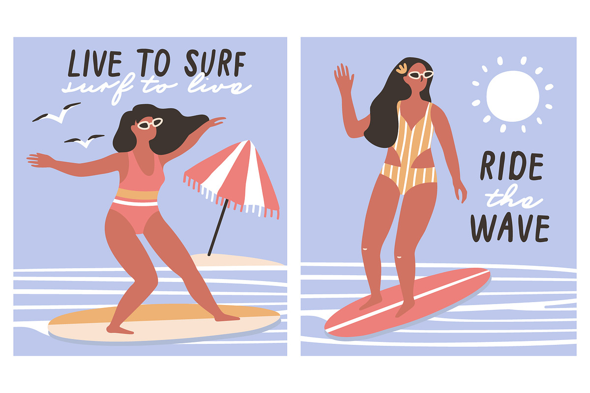 Summer Vibes illustration v.2, an Illustration by Nastya Tkachova (Photo 3 of 7)