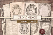 Old Vintage Paper with Cartouches, a Decorative Illustration by Secret Helper (Thumbnail 1 of 11)