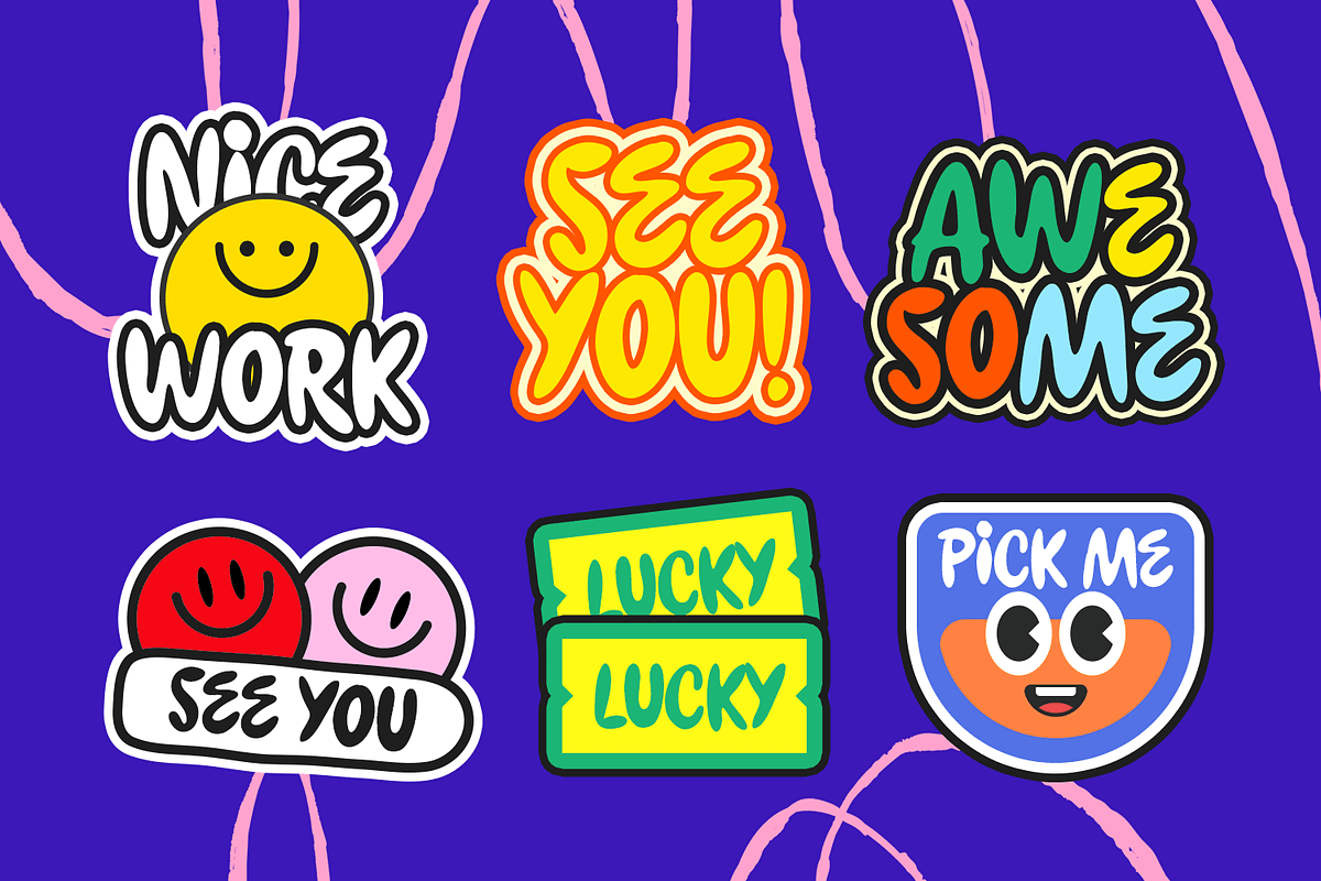 Krowies – Bubble Display Font, a Font by Pixesia Studio (Photo 8 of 11)