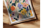 Close-Up Paper/Poster Mockup PSD, a Household Mockup by momomockps (Thumbnail 4 of 10)