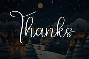Night Christmas | Script Font, a Handwritten Font by Scratchones (Thumbnail 8 of 8)
