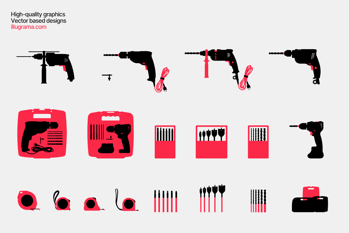 Hand Tools - Modern Graphics, an Illustration by illugrama (Photo 7 of 9)