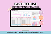 Budget Spreadsheet + Expense Tracker, a Templates & Theme by SunshineStudioBoutique (Thumbnail 1 of 9)