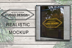 Storefront Window Logo Mockup