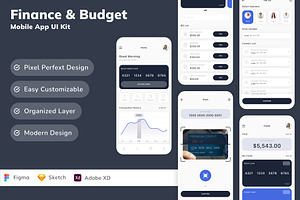 Finance & Budget Mobile App UI Kit
