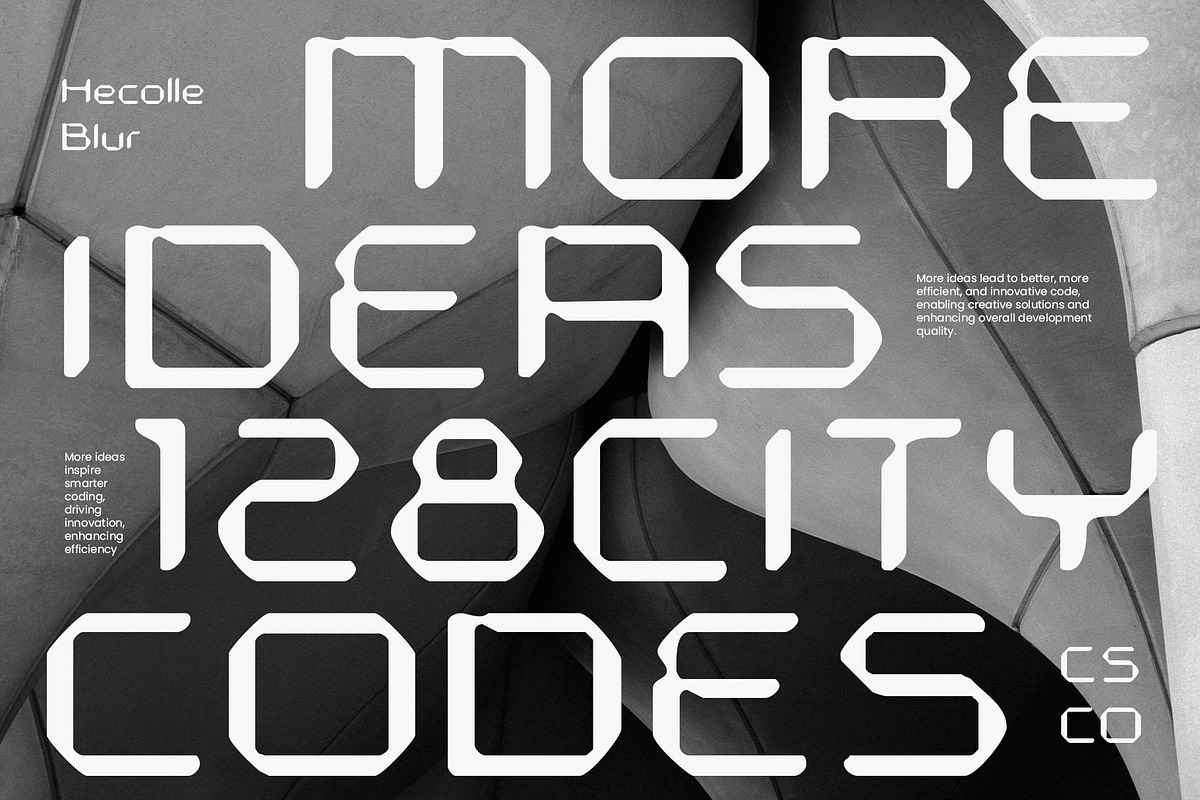 Hecolle Blur, a Sans Serif Font by Craft Supply Co. (Photo 6 of 8)