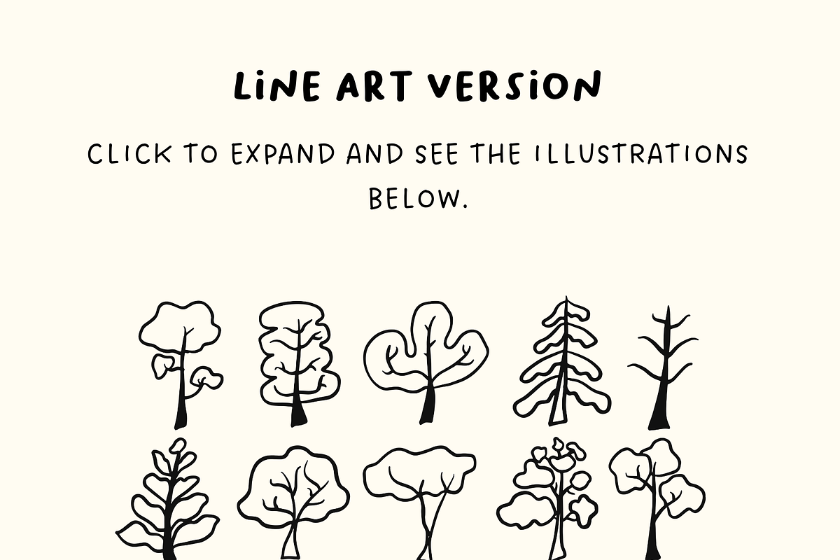 +90 Tree Set Illustration, an Object Illustration by The Journey Atelier (Photo 5 of 5)